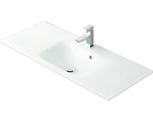 Vasque en verre avec robinet