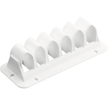 Collier de serrage pour montage mural avec cinq compartiments