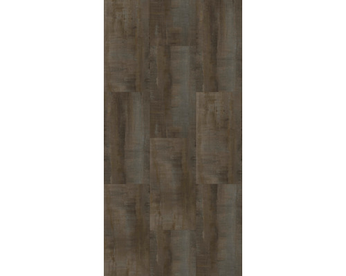 Installation de planches de plancher en vinyle marron