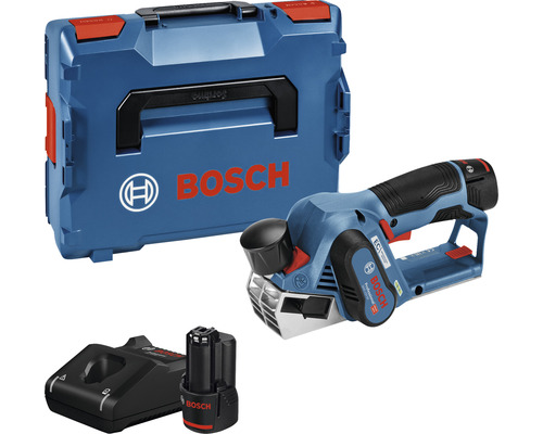 Rabot sur batterie Bosch Professional GHO 12V-20, y compris 2 x batteries (3.0Ah) et chargeur
