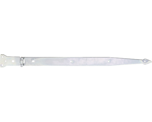 Penture anglaise type 64 lourde, 600 x 45 mm galvanisée, passivation couche épaisse Charnière à penture