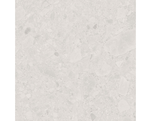 Feinsteinzeug Wand- und Bodenfliese Terrazzo Donau 60 x 60 x 1 cm beige matt rektifiziert