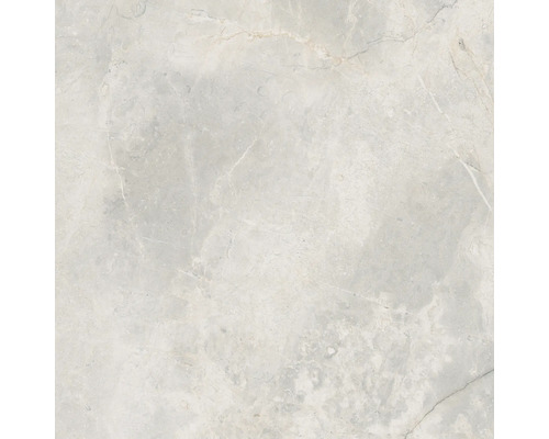Carrelage sol et mur en grès cérame fin Lido 119,7 x 119,7 x 0,8 cm blanc brillant rectifié