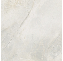 Feinsteinzeug Wand- und Bodenfliese Lido 119,7 x 119,7 x 0,8 cm weiß glänzend rektifiziert