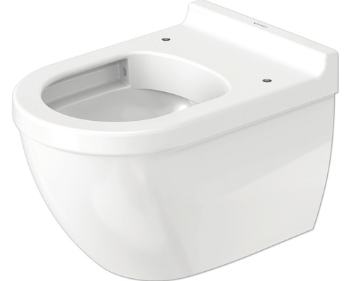 WC suspendu DURAVIT Starck 3 cuvette à fond creux bride de rinçage ouverte à économie d'eau blanc sans abattant WC 2527090000-0