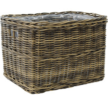 Korb Pflanzgefäß aus Rattan