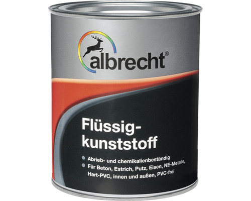 Résine synthétique liquide Albrecht RAL 7001 gris argent 2,5 l