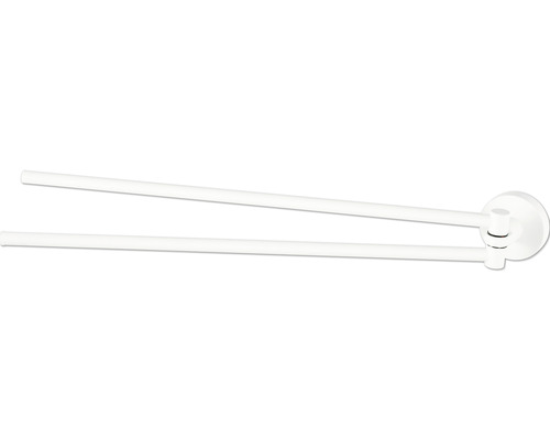 Barre porte-serviettes HACEKA Kosmos pivotante blanc mat 1208480