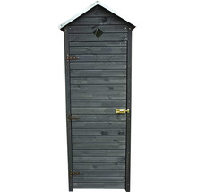 Armoire de jardin en bois avec porte et toit en métal