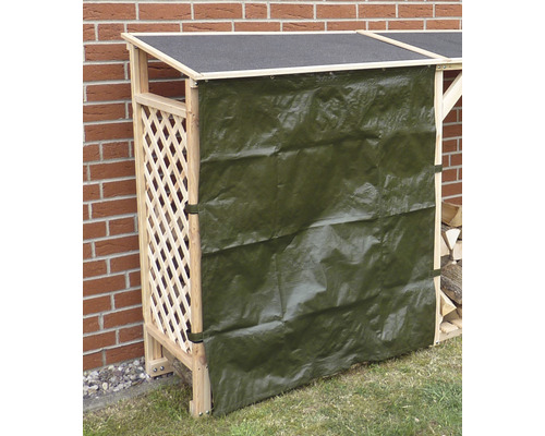 Erweiterungselement für Kaminholzunterstand promadino Speyer inkl. Wetterschutz 119,5 x 68 x 148 cm natur Erweiterungselement für Kaminholzunterstand promadino Speyer inkl. Wetterschutz 119,5 x 68 x 148 cm natur