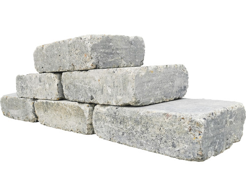 Pavés en béton empilés