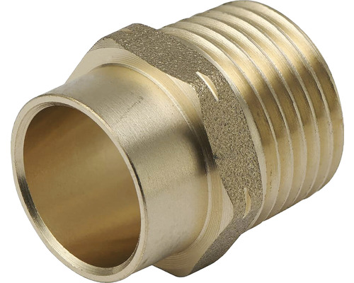 Raccord de transition filetage extérieur ½" x18mm bronze 10 pièces bronze Raccord de transition filetage extérieur ½" x18mm bronze 10 pièces bronze