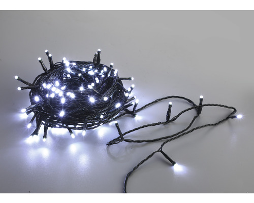Guirlande lumineuse 200 LED avec télécommande 10m lumière blanc