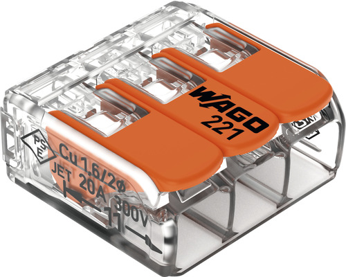 Wago 221 Verbindungsklemme für elektrische Leitungen