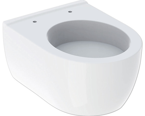 WC suspendu GEBERIT iCon cuvette à fond creux avec bride de rinçage court blanc KeraTect® laque spéciale sans abattant WC 204030600
