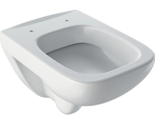 Wand-WC GEBERIT Renova Plan Tiefspüler mit Spülrand weiß KeraTect® Spezialglasur ohne WC-Sitz 202150600