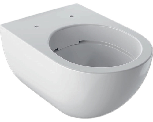 Wand-WC GEBERIT Acanto Tiefspüler ohne Spülrand weiß KeraTect® Spezialglasur ohne WC-Sitz 500600018-0