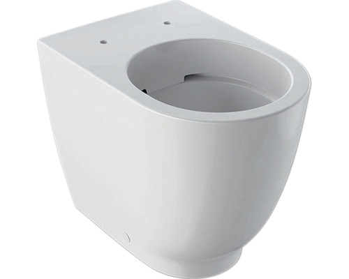 GEBERIT Stand-WC Acanto Tiefspüler ohne Spülrand weiß glänzend KeraTect® Spezialglasur ohne WC-Sitz 500602018