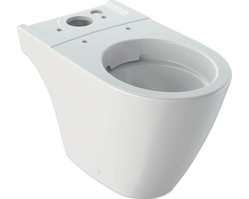 WC für WC-Kombination GEBERIT iCon Tiefspüler ohne Spülrand weiß KeraTect® Spezialglasur ohne WC-Sitz und Spülkasten 200460600
