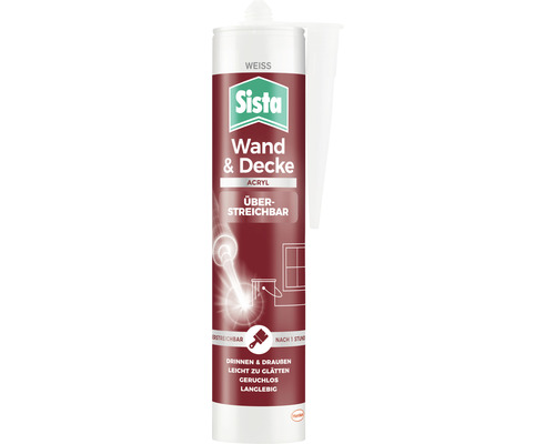 Sista Wand- und Decken-Acryl-Dichtstoffkartusche