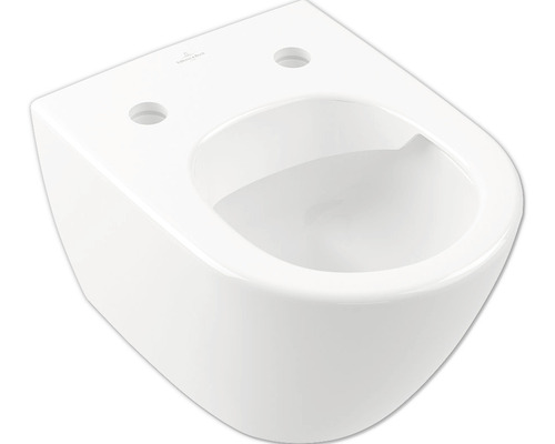 WC suspendu Villeroy Boch Subway 2.0 cuvette a fond creux bride de rincage ouverte court blanc avec revetement sans abattant WC 5606R0R1 HORNBACH Luxembourg