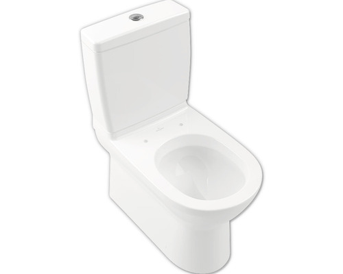 WC sur pied blanc avec réservoir
