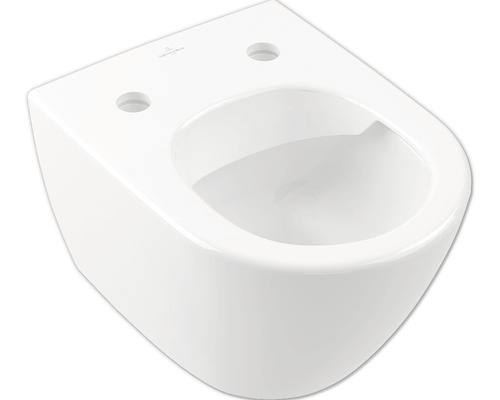 WC suspendu Villeroy & Boch Subway 2.0 cuvette à fond creux bride de rinçage ouverte court blanc sans abattant WC 5606R001