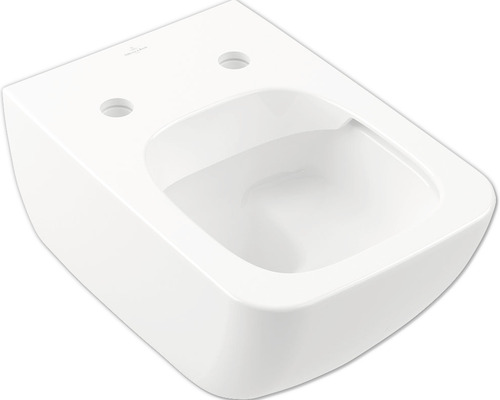 WC suspendu Villeroy & Boch Venticello cuvette à fond creux bride de rinçage ouverte blanc avec revêtement sans abattant WC 4611R0R1
