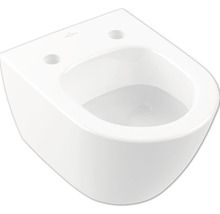 WC suspendu Villeroy & Boch Subway Compact 2.0 cuvette à fond creux avec bride de rinçage court à économie d'eau blanc sans abattant WC 56061001-thumb-0