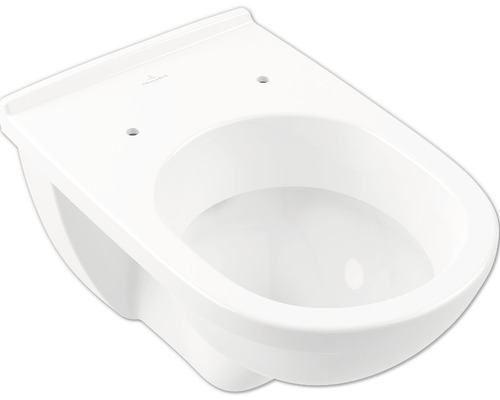 WC suspendu Villeroy & Boch O.novo cuvette à fond creux avec bride de rinçage ouverte blanc sans abattant WC 56601001