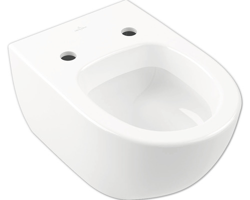 WC suspendu Villeroy & Boch Subway 2.0 cuvette à fond creux avec bride de rinçage blanc avec revêtement sans abattant WC 560010R1