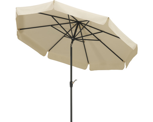 Parasol Schneider Orlando Ø 270 H 250 cm polyester 180 g/m² écru