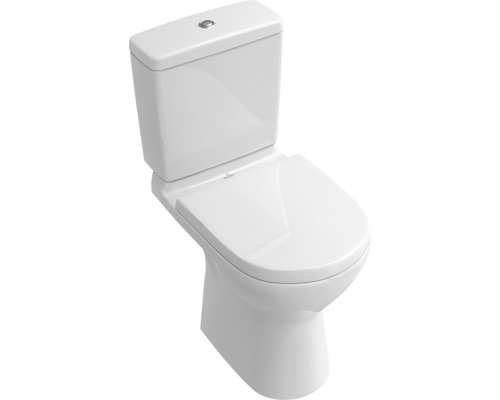 WC pour ensemble WC Villeroy & Boch O.novo cuvette à fond creux bride de rinçage ouverte blanc sans abattant WC ni réservoir de chasse d'eau 5661RO01