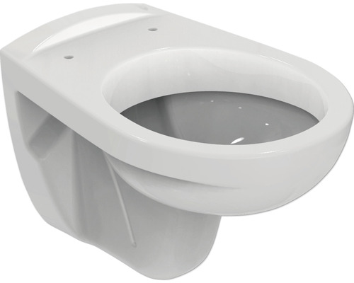 WC suspendu Ideal Standard Eurovit cuvette à fond creux avec bride de rinçage à économie d'eau blanc sans abattant WC V390601