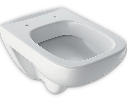 WC suspendu GEBERIT Renova Comprimo Renova Compact Square cuvette à fond creux avec bride de rinçage court à économie d'eau blanc sans abattant WC 206145000