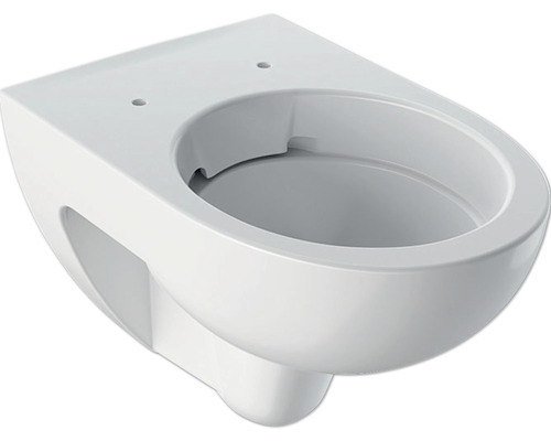 WC suspendu GEBERIT Renova cuvette à fond creux sans bride de rinçage blanc KeraTect® laque spéciale sans abattant WC 203050600