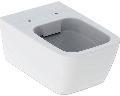 WC suspendu GEBERIT it! iCon Square cuvette à fond creux sans bride de rinçage à économie d'eau blanc sans abattant WC 201950000