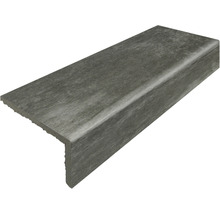 Barre longitudinale en grès cérame Atrium gris moyen 10,5 x 31 cm-thumb-0