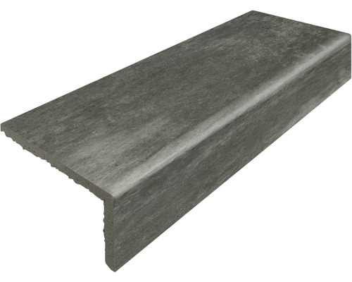 Barre longitudinale en grès cérame Atrium gris moyen 10,5 x 31 cm-0