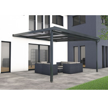Terrassenüberdachung mit Sitzgruppe auf Terrasse