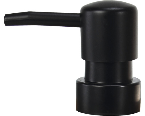 Pièce de rechange pompe à distributeur de savon Kleine Wolke Alva noir 8095926890 Tête de distributeur de savon noire en plastique