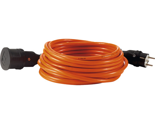 Rallonge de câble renforcée HEDI Plus 10 m H07BQ-F 3G1,5 orange IP44