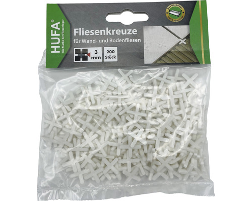 Croisillons pour carrelage Hufa blanc 3 mm lot de 200