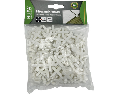 Croisillons pour carrelage Hufa blanc 5 mm lot de 200