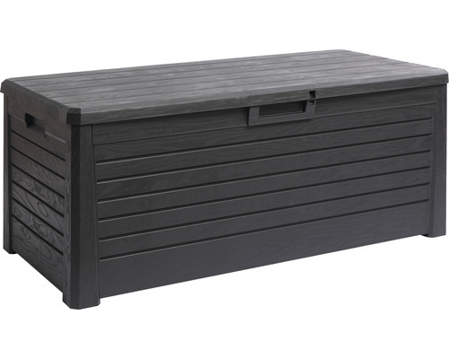 Auflagenbox Florida 148 x 72 x 60 cm Kunststoff anthrazit Aufbewahrungsbox für den Außenbereich