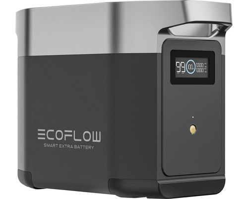 EcoFlow Smart Extra Batterie mit Display zur Anzeige des Ladezustands
