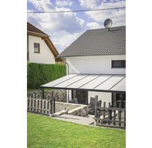 Terrassenüberdachung gutta Premium Acryl Klima blue 712 x 406 cm anthrazit