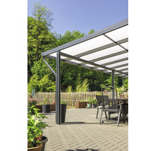 Terrassenüberdachung gutta Premium Acryl Klima blue 913,5 x 406 cm anthrazit
