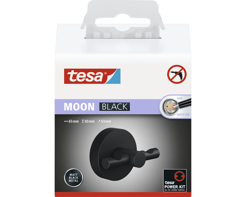 Emballage de crochet porte-vêtements Tesa Moon Black