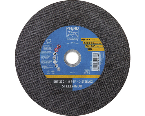 Disque à tronçonner PFERD EHT PSF HD STEELOX Ø 230x1,9x22,23 mm